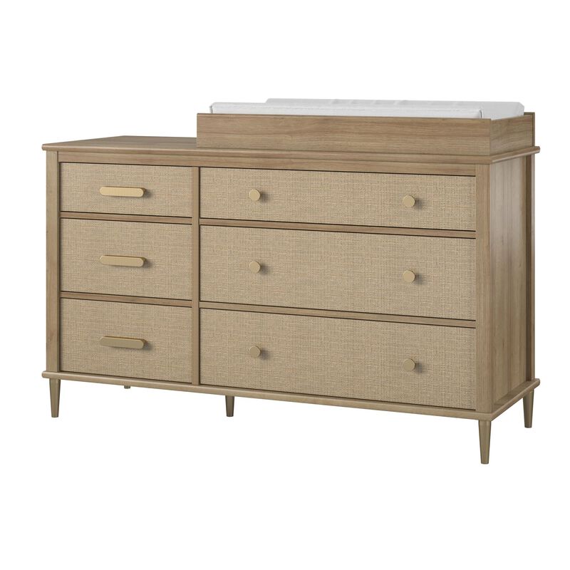 Shiloh Wide 6 Drawer Convertible Dresser & Changing Table