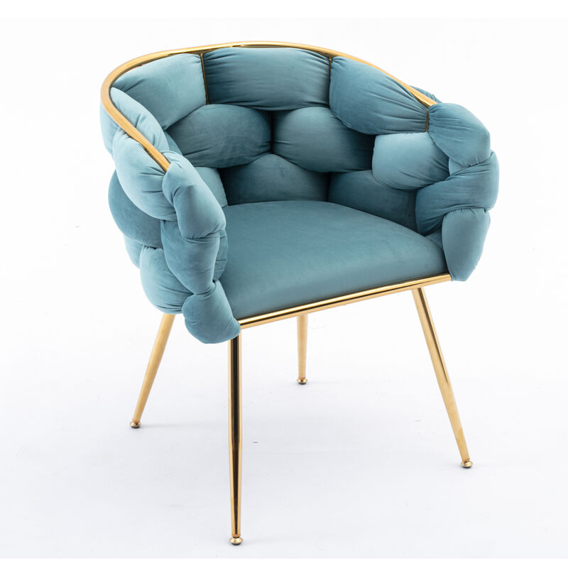 Luxury Modern Simple Leisure Velvet Single Sofa Chair Bedroom Lazy Person Household Dresser