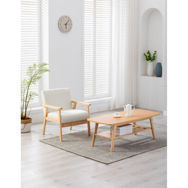 Bahamas Coffee Table And Beige Chair Set