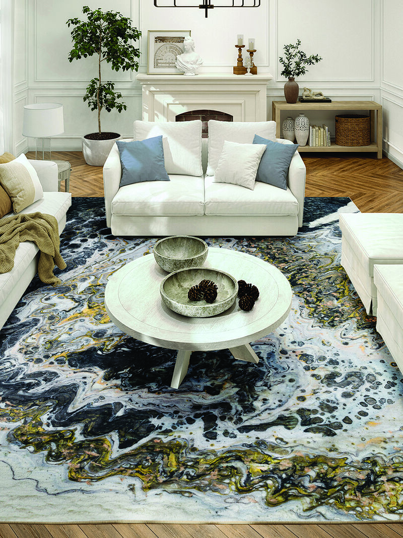 Kikiamo KK13 Graphite 3' x 5' Rug