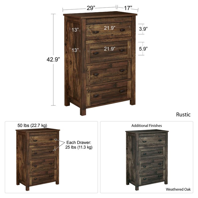 Farmington 4 Drawer Dresser