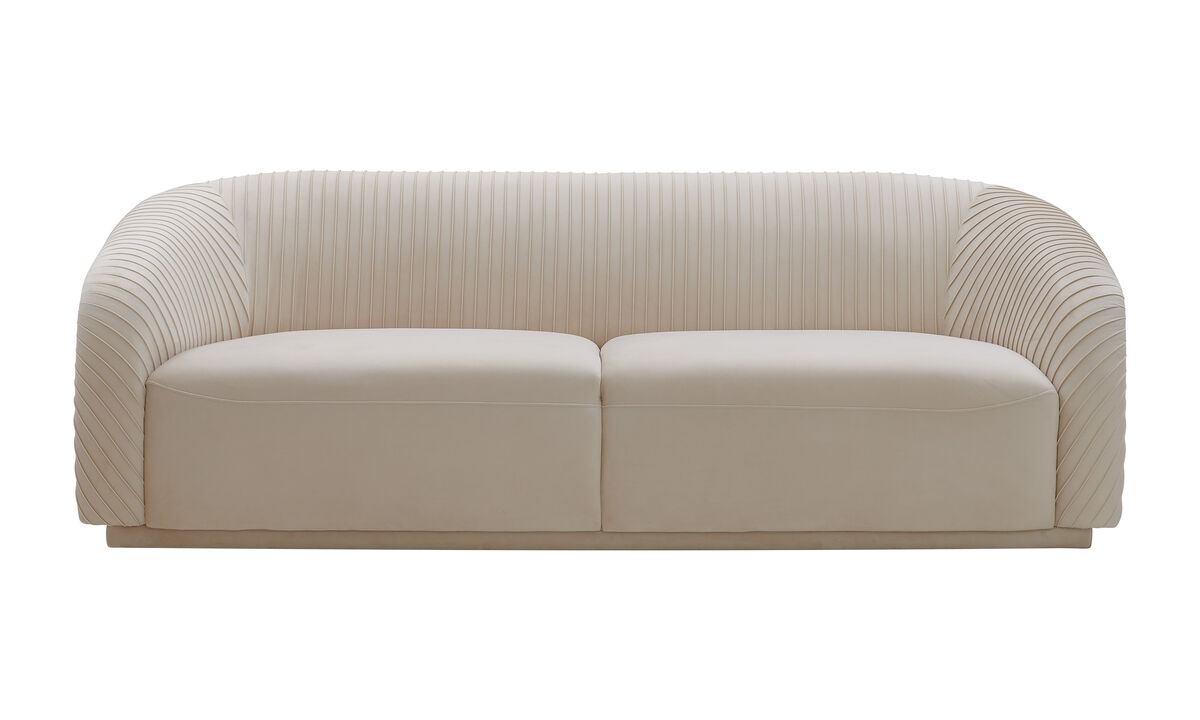 Yara Pleated Velvet Sofa