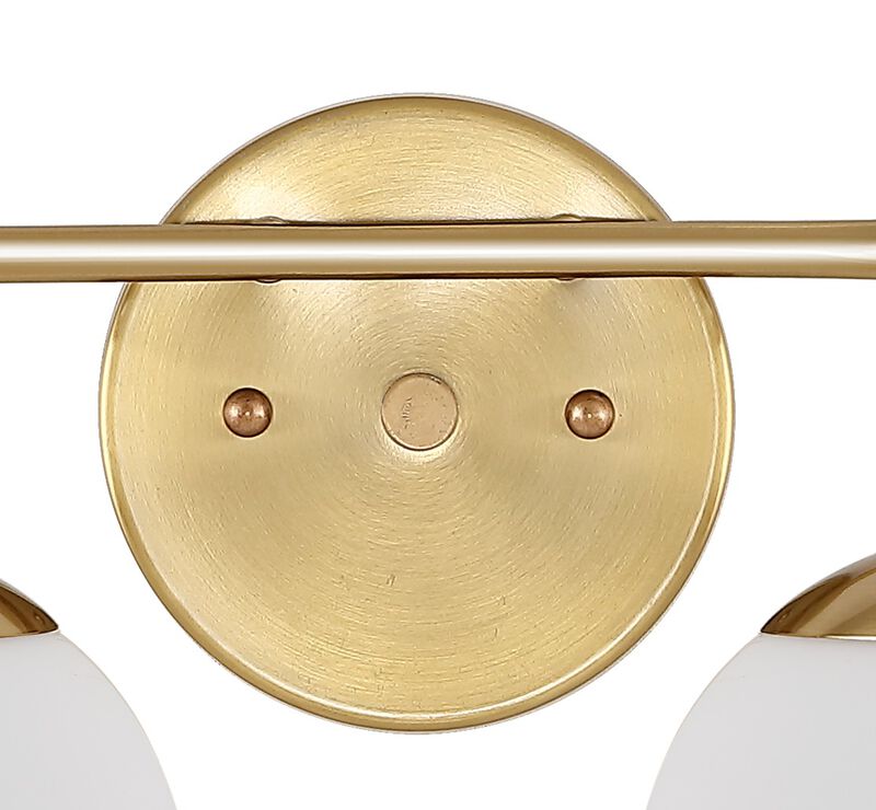 Louis Parisian Globe Metalfrosted Glass Modern Contemporary LED Vanity