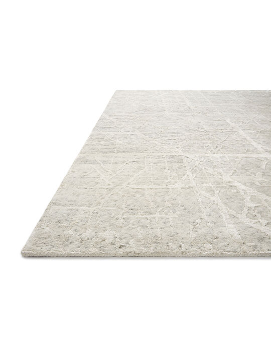 Atlas ATL03 Bone/Silver 18" x 18" Sample Rug