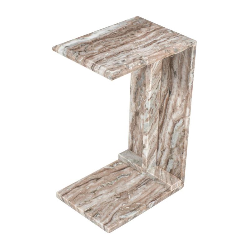 Jofran Bella Modern Luxury Solid Marble End C-Table