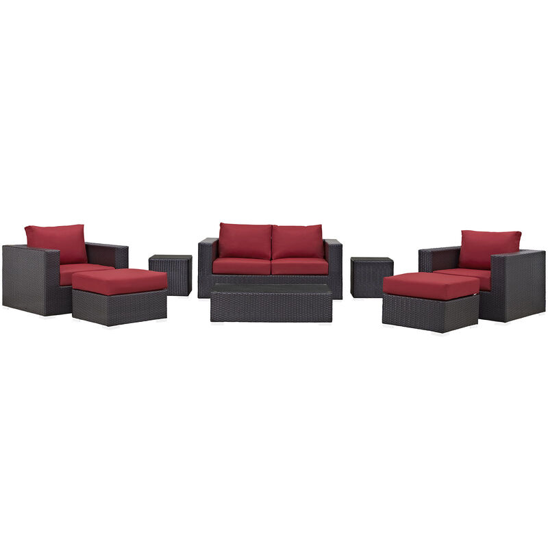 Modway - Convene 8 Piece Outdoor Patio Sofa Set