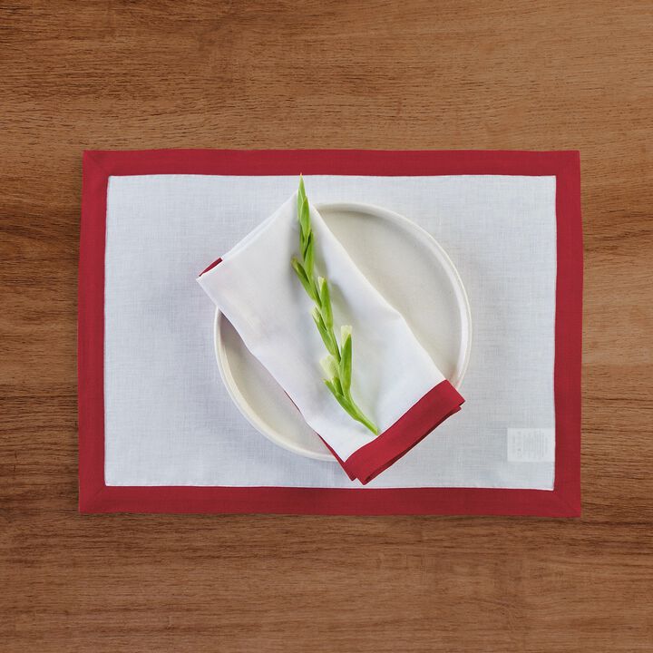 Solino Home 100% Pure Linen Cloth Napkins 20 x 20 Inch Set of 4 | Classic Dinner Napkins
