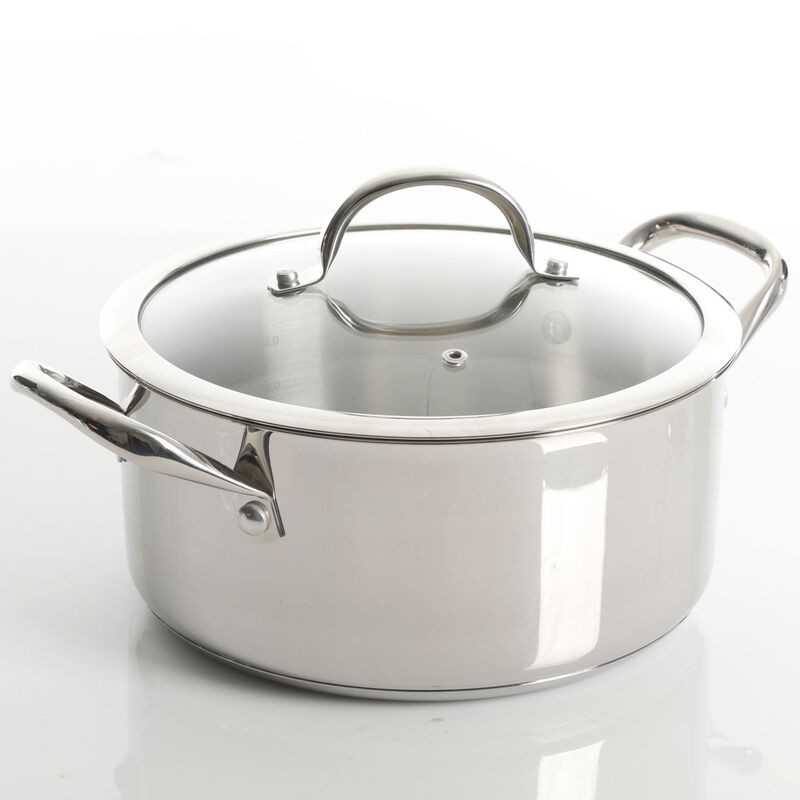 Kenmore Elite Devon 10 Piece Heavy Gauge Stainless Steel Cookware Set