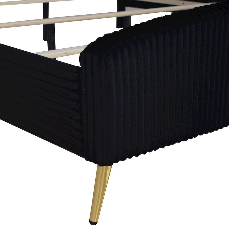 New Classic Furniture Kailani Wood Queen Bed, Black