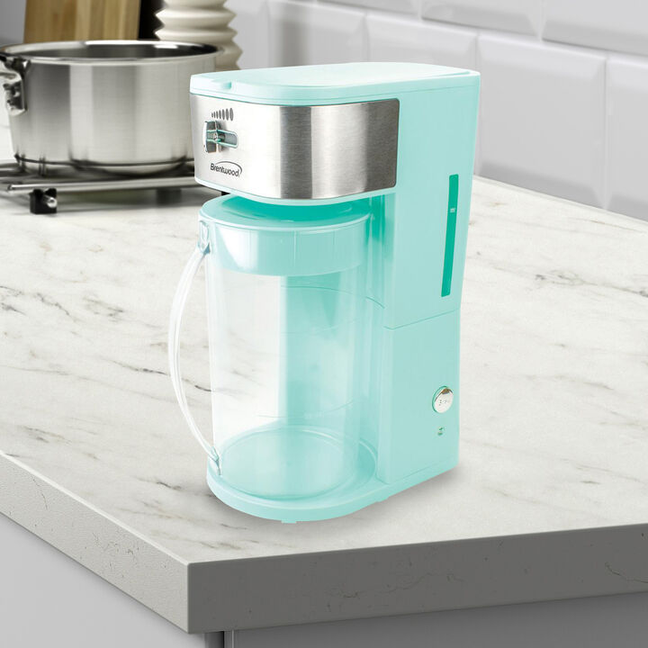 Brentwood Iced Tea and Coffee Maker in Blue with 64 Ounce Pitcher
