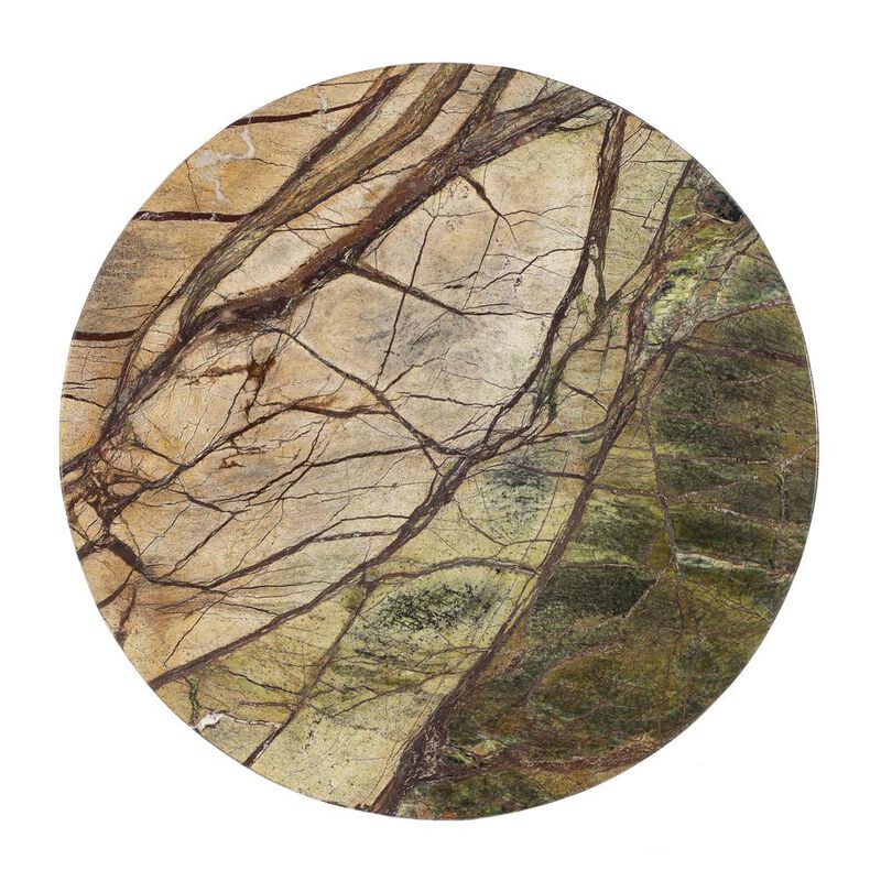 Marble Side Table, Green & Brown, Belen Kox