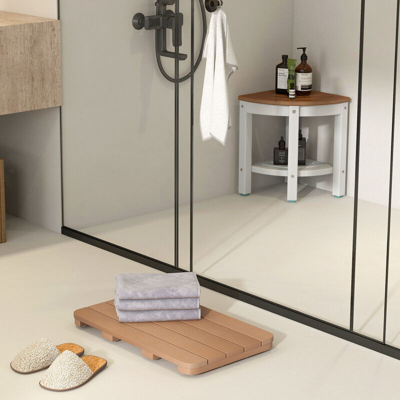 Waterproof HIPS Spa Shower Mat for Bathroom with Non Slip Foot Pads
