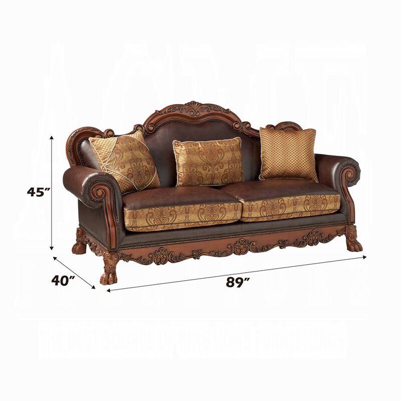 Dresden Sofa W/ 3 Pillows to Enhance Your Home