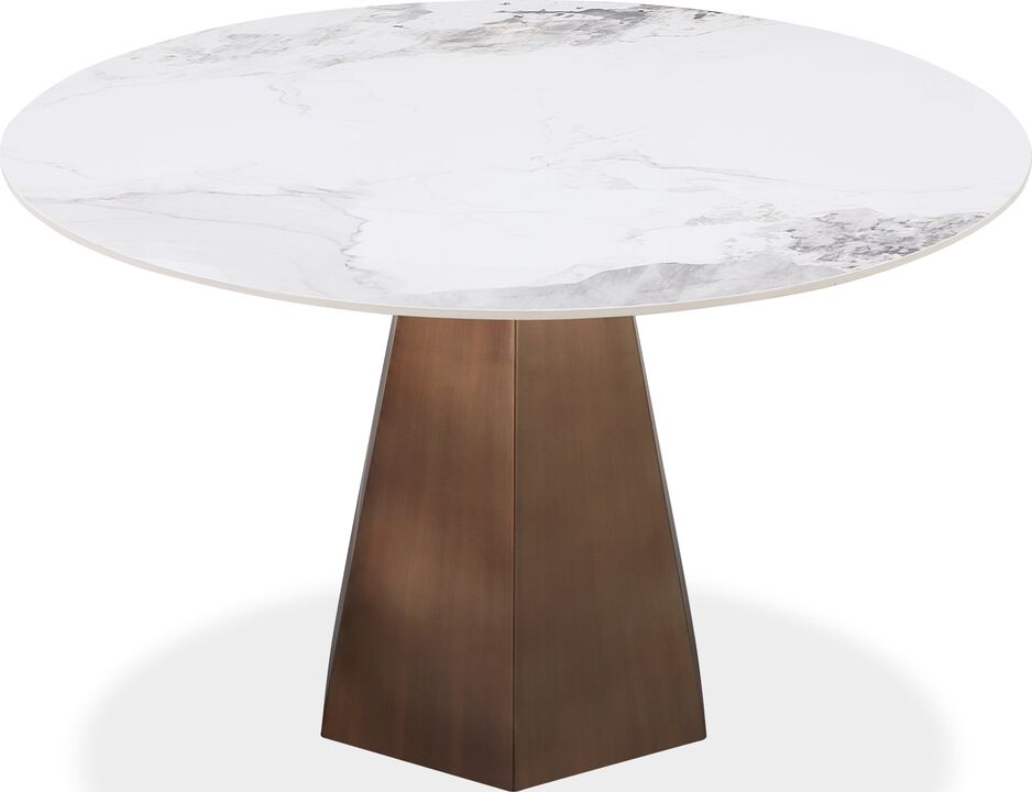 Carmel Stone Top Round Dining Table