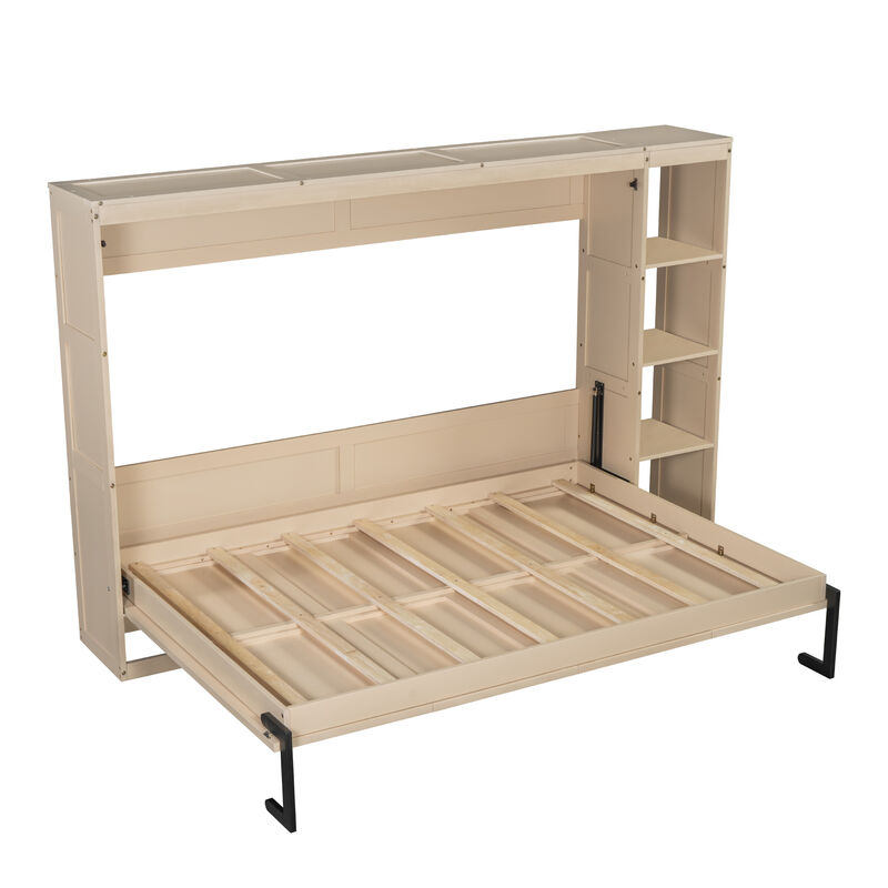 Merax Murphy Bed with Bookshelf