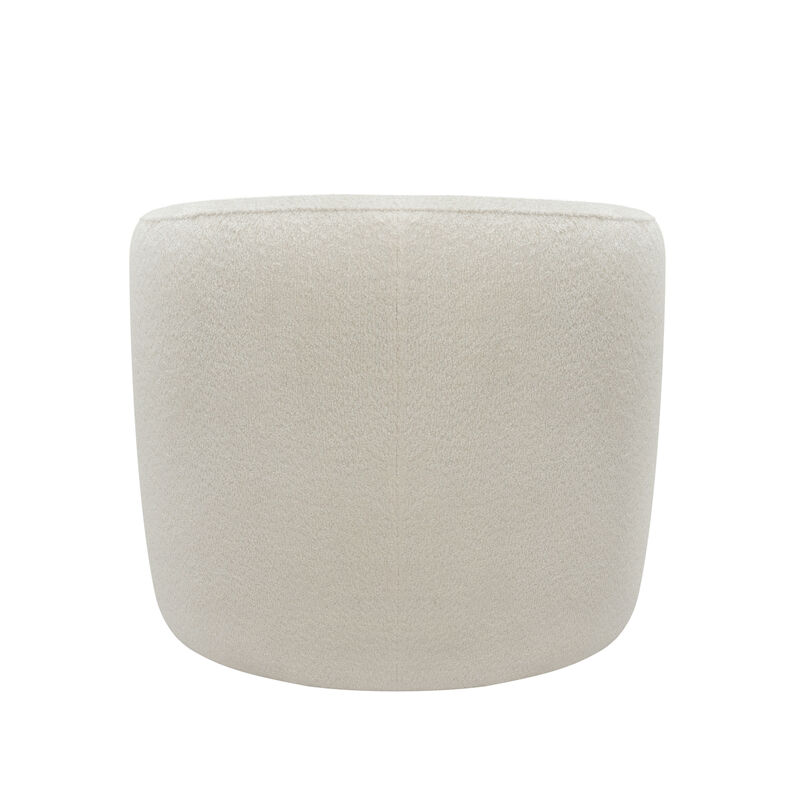 Merax Modern Curved Back Boucle Upholstered Accent Chair