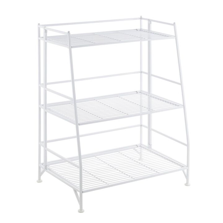 Convenience Concepts Xtra Storage 3 Tier Ladder Folding Metal Shelf
