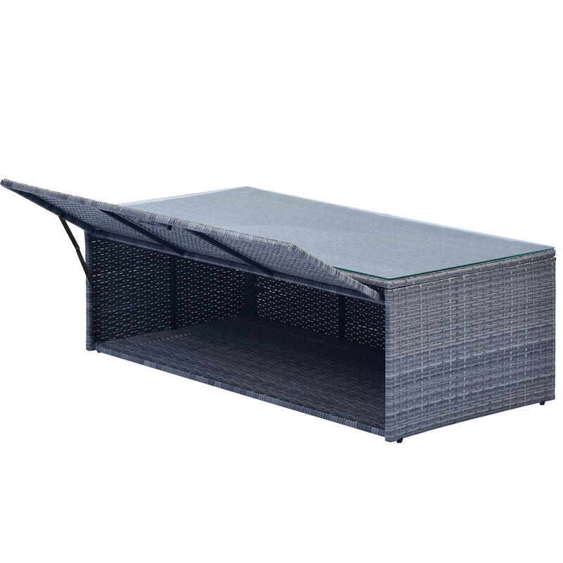 Merax 6-piece All-Weather Wicker PE rattan Patio Outdoor Dining Set