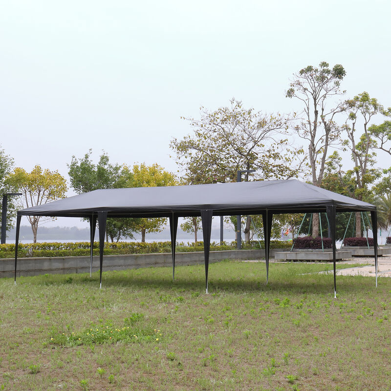 Waterproof Canopy Patio Wedding Gazebo, Outdoor Party Tent with 8 Removable Sidewalls