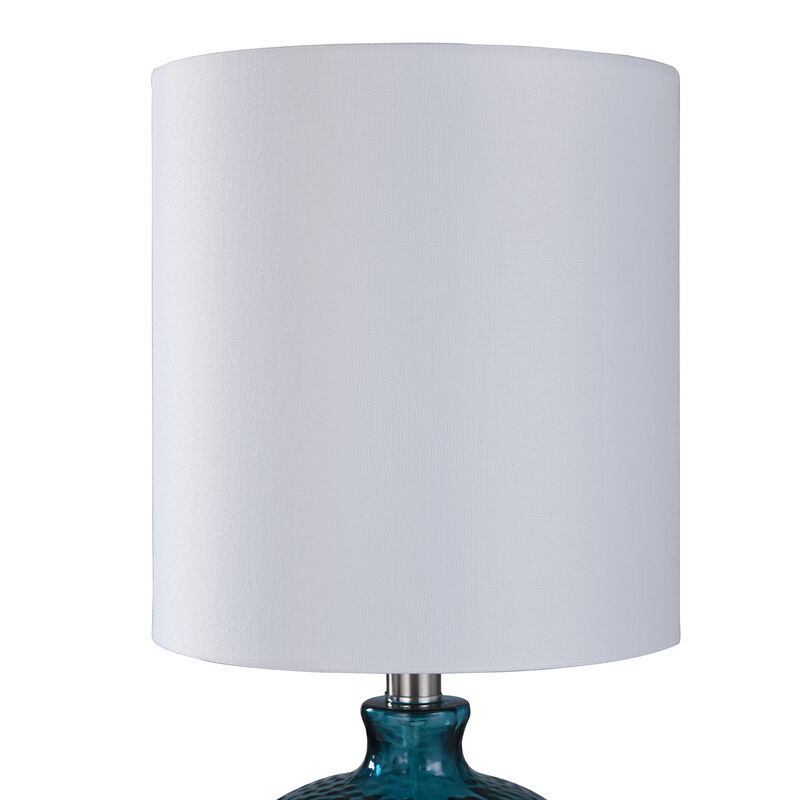 Cerulean Spanish Glass Ball Lamp (Set of 2)