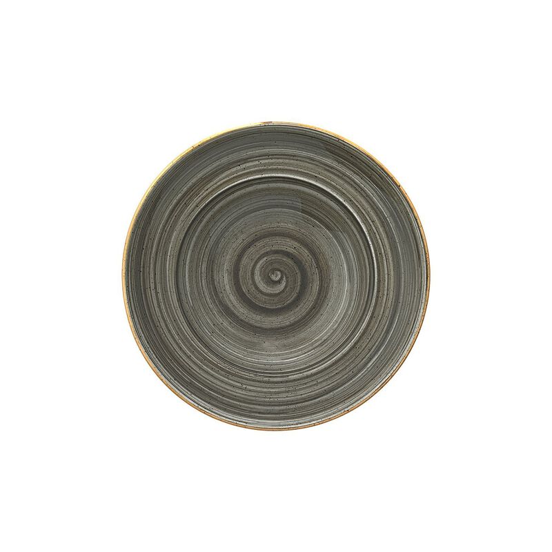 Space dia.11.75" h:2.5" 19 oz. Round Grey Porcelain Bowl (Set of 2)