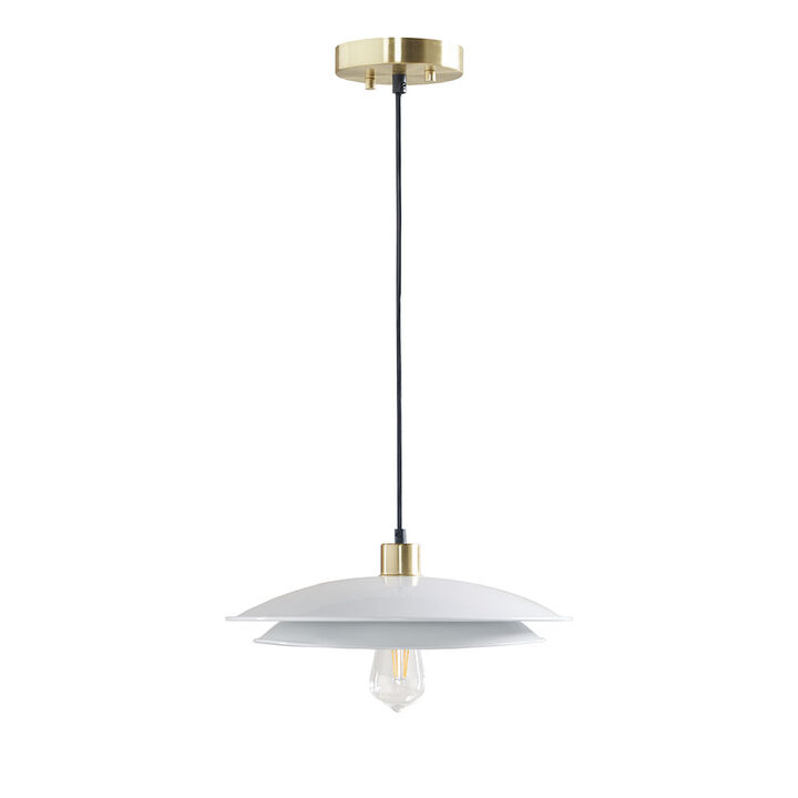 Gracie Mills Ianne 2-Tier Layered Shade Pendant