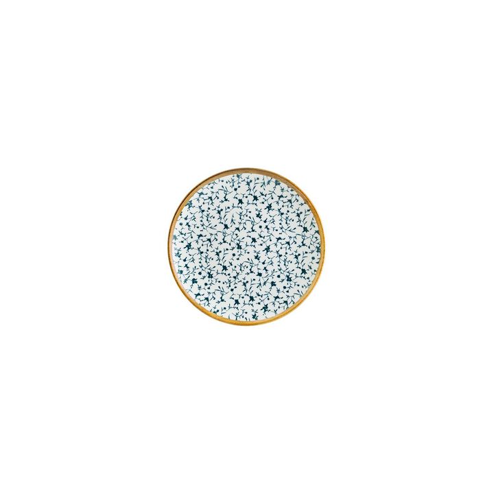 Calif dia.6.75" Round Decorated Porcelain Plate (Set of 4)