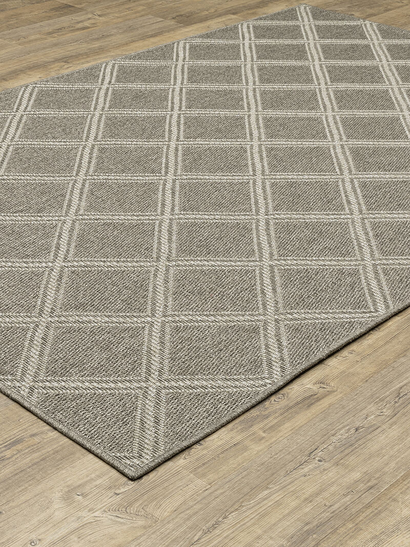 Caicos 3'3" x 5' Grey Rug