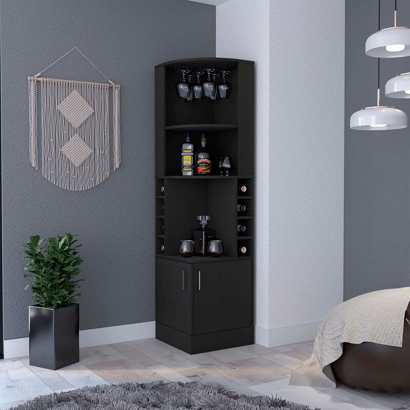 Seattle Corner  Bar Cabinet