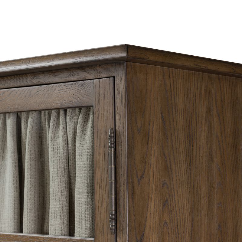 Finley Fawn Oak Cabinet