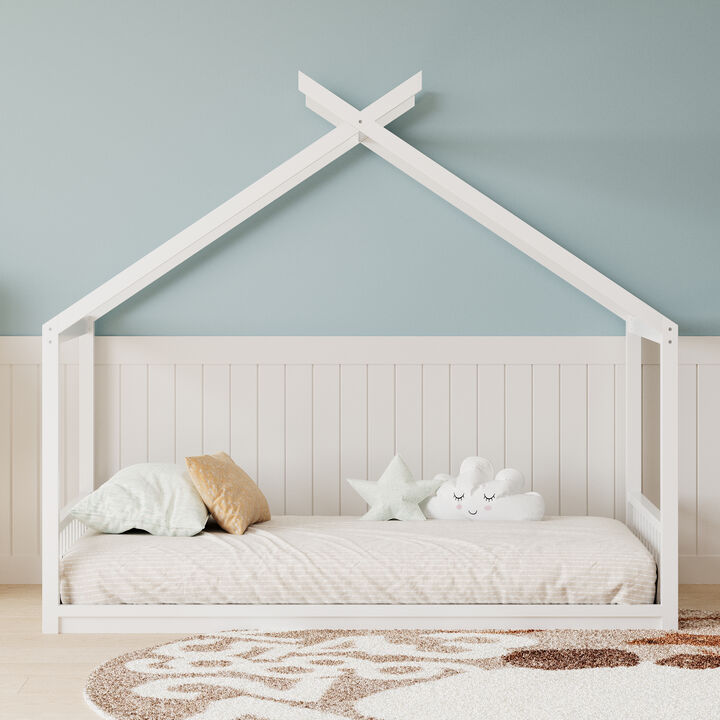 Merax Montessori Style House Floor Bed