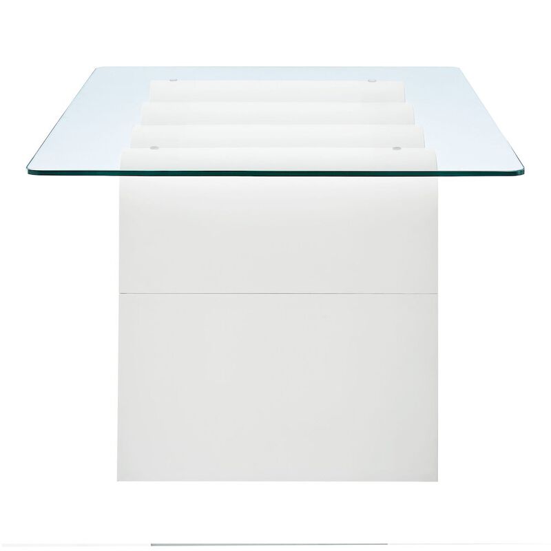 Modway Ondine Glass Top Coffee Table