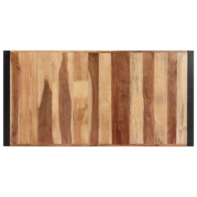vidaXL Dining Table 55.1"x27.6"x29.5" Solid Wood with Sheesham Finish