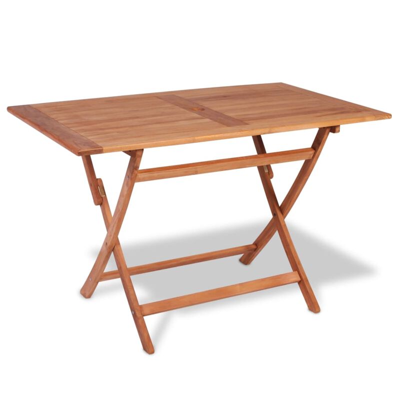 vidaXL Folding Garden Table 47.2"x27.6"x29.5" Solid Teak Wood