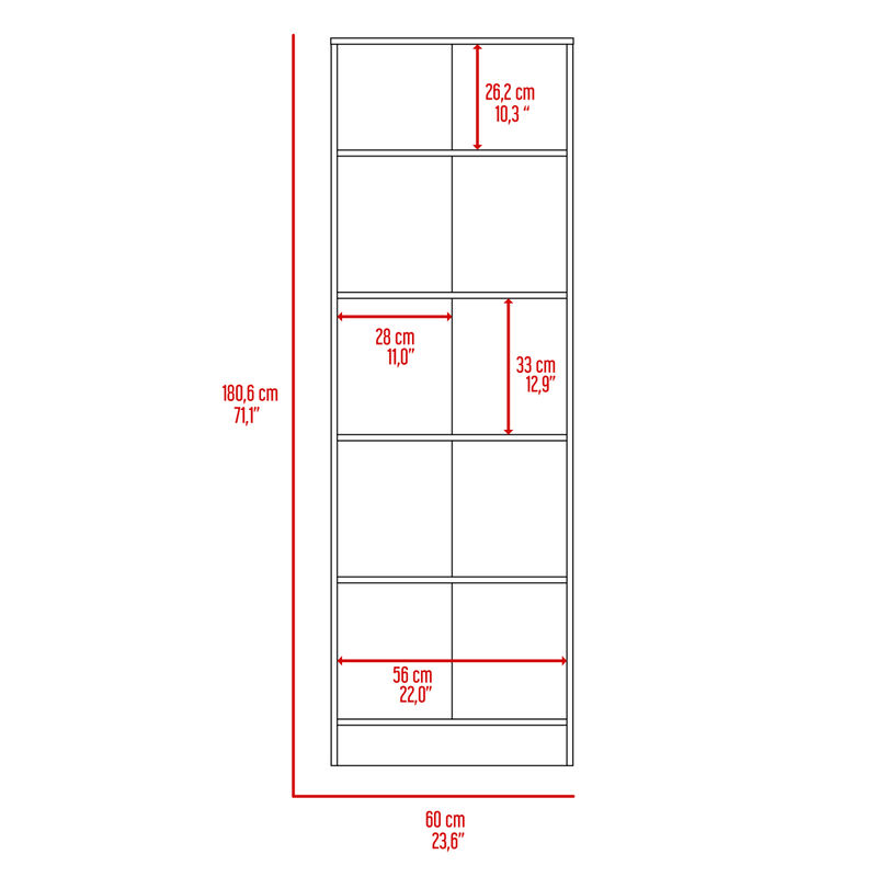 Buxton Rectangle 2-Door Storage Tall Cabinet Dark Brown And Black Wengue