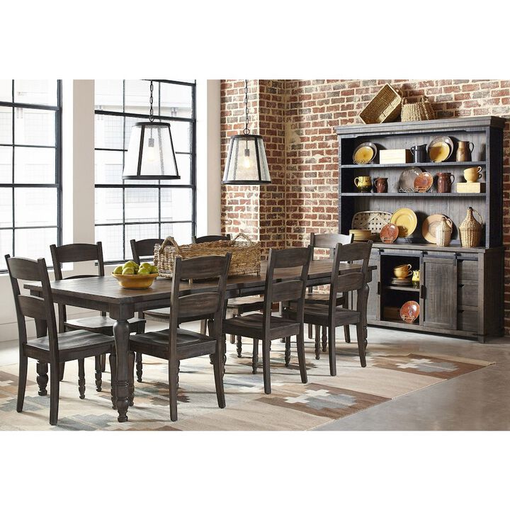Jofran Madison County Rustic Reclaimed Pine Farmhouse Rectangle Extension Dining Table