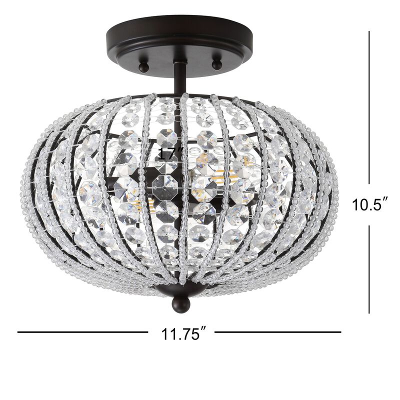Catalina Metal /Acrylic LED Semi-Flush Mount
