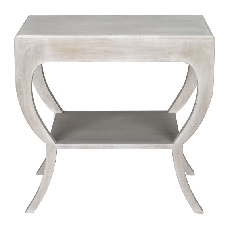Maude Side Table, White Wash