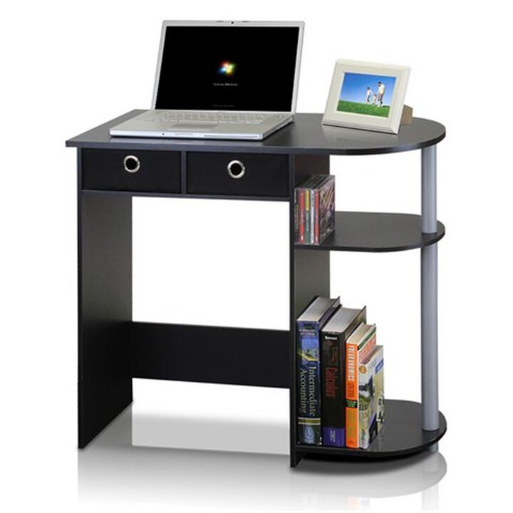 Furinno Furinno 11193BK/GY/BK Go Green Home Laptop Notebook Computer Desk/Table, Black/Grey/Black