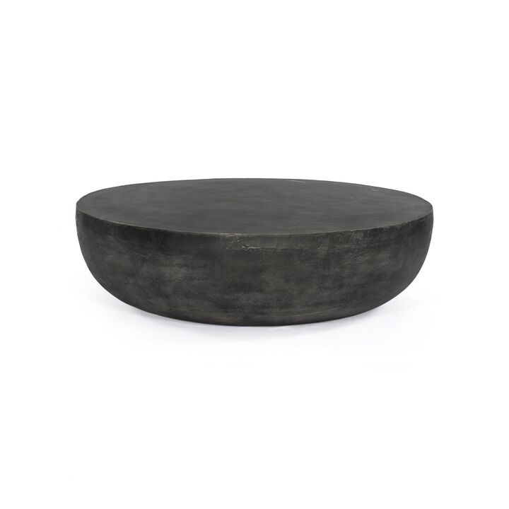 Basil Outdoor 48" Coffee Table - Aged Grey