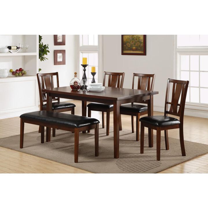 New Classic Furniture Furniture Dixon 6-Piece Dining Set in Dark Espresso