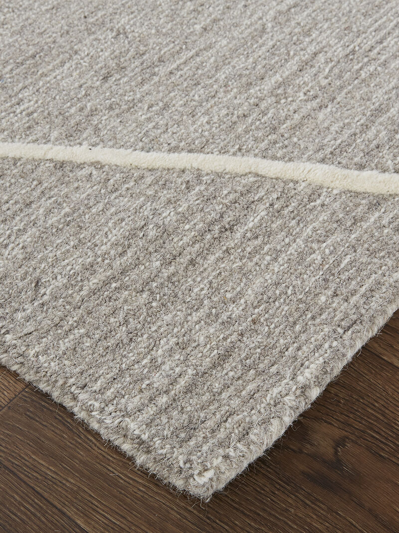 Euclid T8004 Gray/Ivory 8' x 10' Rug By Thom Filcia