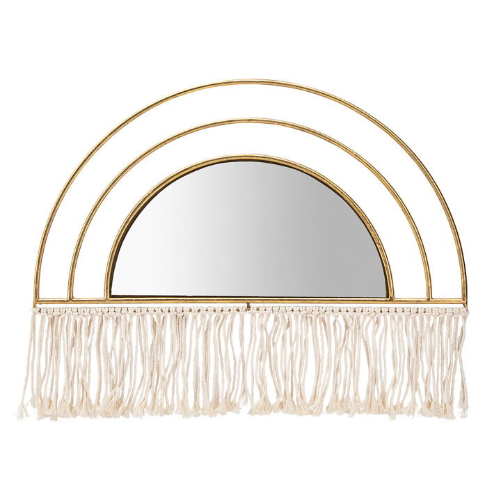17"h Arched Mirrored Wall Decor