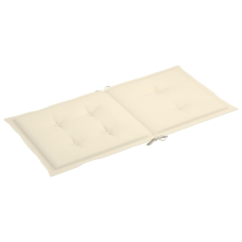 vidaXL Garden Chair Cushions 2 pcs Cream 39.4"x19.7"x1.6"