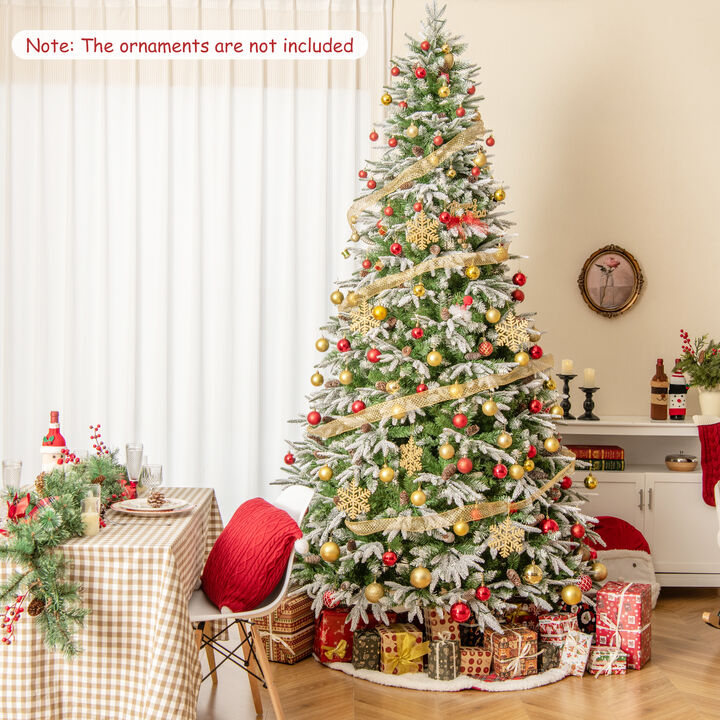 Pre-Lit Artificial Christmas Tree with Tips and LED Lights