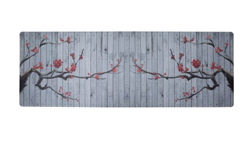 20 in. x 55 in. Anti-Fatigue Kitchen Runner Mat - Cherry Blossom