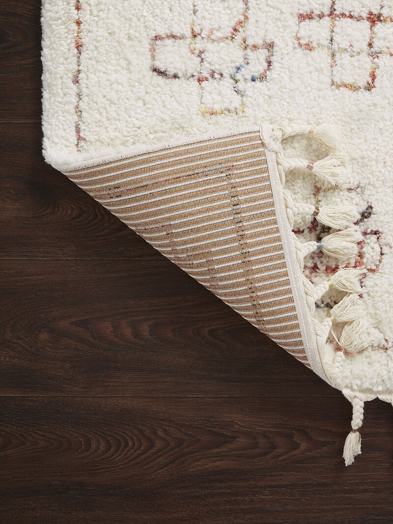 Ronnie RON05 Ivory/Sunset 18" x 18" Sample Rug
