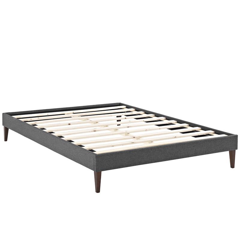 Modway - Tessie Full Fabric Bed Frame with Squared Tapered Legs