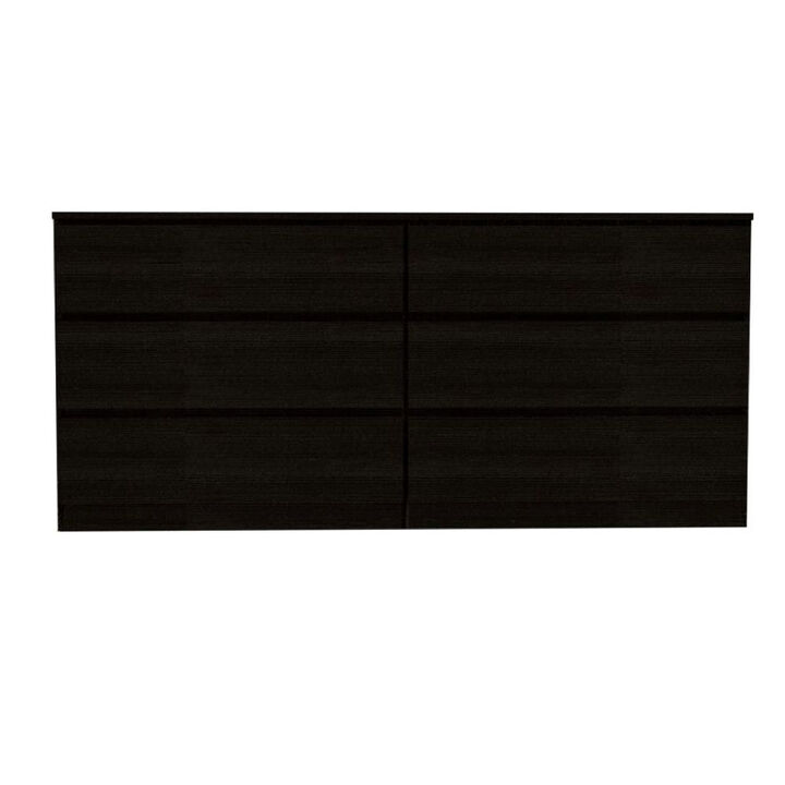 6 Drawer Double Dresser Tronx, Bedroom, Black