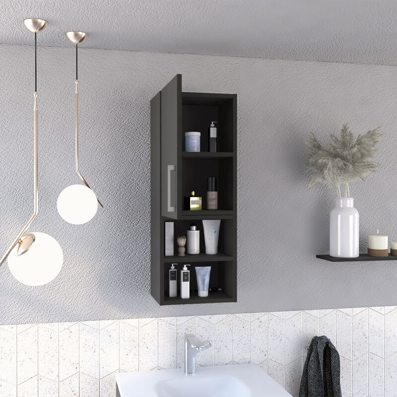 Medicine Cabinet Jozz, Bathroom, Black